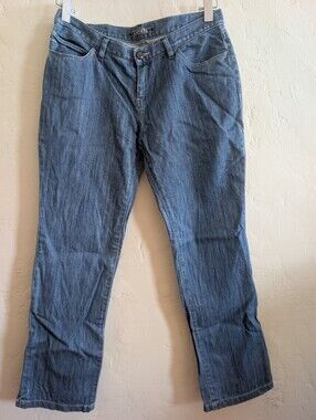 Lacoste Women's Straight Leg Denim Jeans Classic Blue Wash